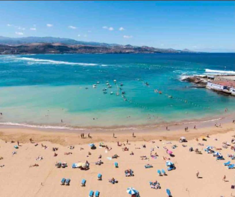 2 Bedrooms Flat 50 Mts Away From Las Canteras Beach لاس بالماس دي غران كاناريا المظهر الخارجي الصورة